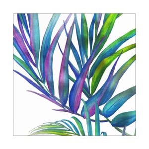 Artey | Colorful Leaves I - Stretched Canvas - Stretched Canvas - 100 x 100cm