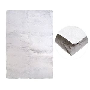 Bloomington Fully Covered Vinyl Cot Mattress Protector Embossed Rose White 68 x 130 + 12 cm