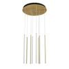 Centric - 8 Light Drop LED Pendant - Gold (Tri-Colour)