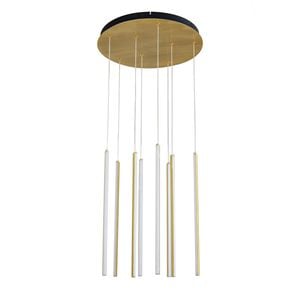 Centric - 8 Light Drop LED Pendant - Gold (Tri-Colour)
