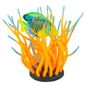 Kazoo Silicone Plant - Bubbling Sea Anemone With Fish (19659)