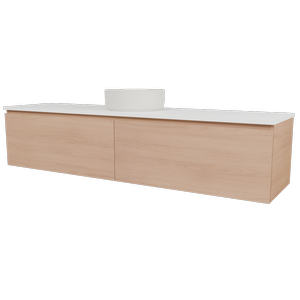 New England Joinery 1800mm Slim SilkSurface Top Wall Hung Vanity