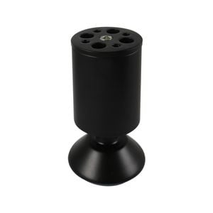 Adoored 50x100mm Black Metal Furniture Leg - 4 Pack