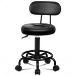 ALFORDSON Salon Stool Swivel Chair Backrest