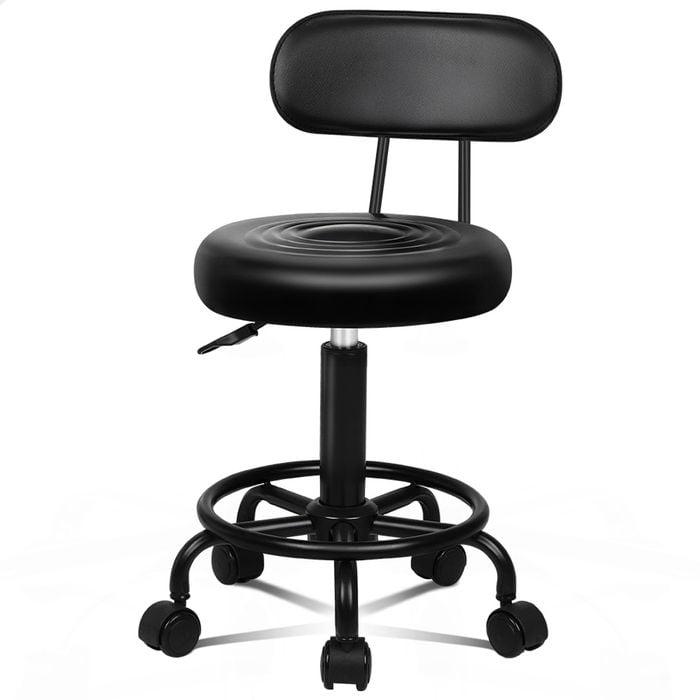 ALFORDSON Salon Stool Swivel Chair Backrest