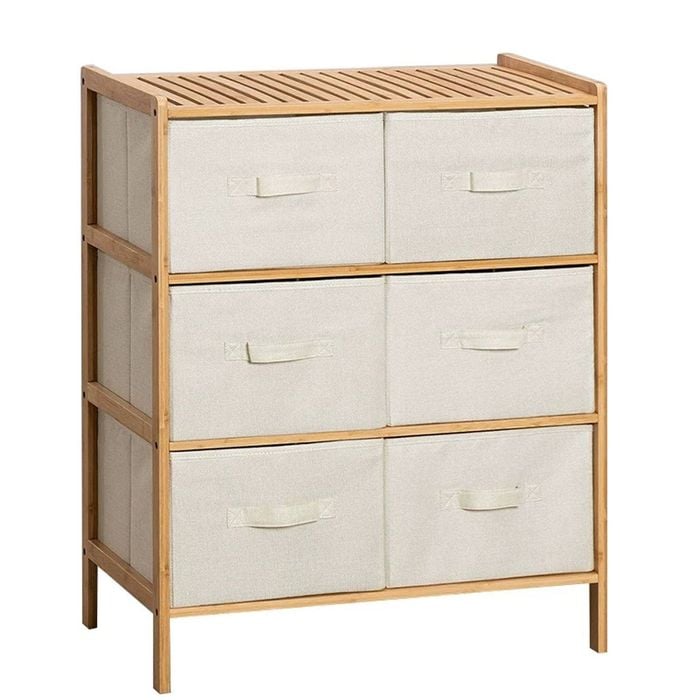6-Drawer Bamboo Organiser Chest