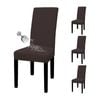 Catzon 4 Pcs Dining Chair Covers Waterproof Stretch-DarkCoffee