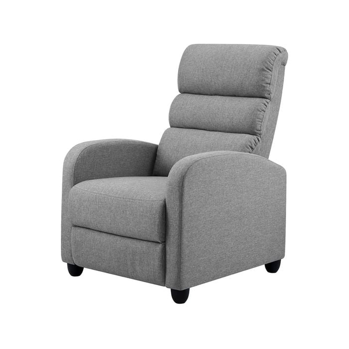 Artiss Recliner Chair Lounge Fabric Sofa Grey