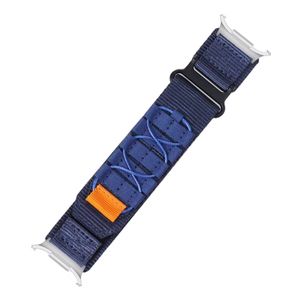Rugged Military Tactical Nylon Braided Sport Band For Samsung Galaxy Watch Ultra 47mm - Blue