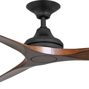 ThreeSixty 152cm Black / Koa 3 Blade AC Spitfire Ceiling Fan 