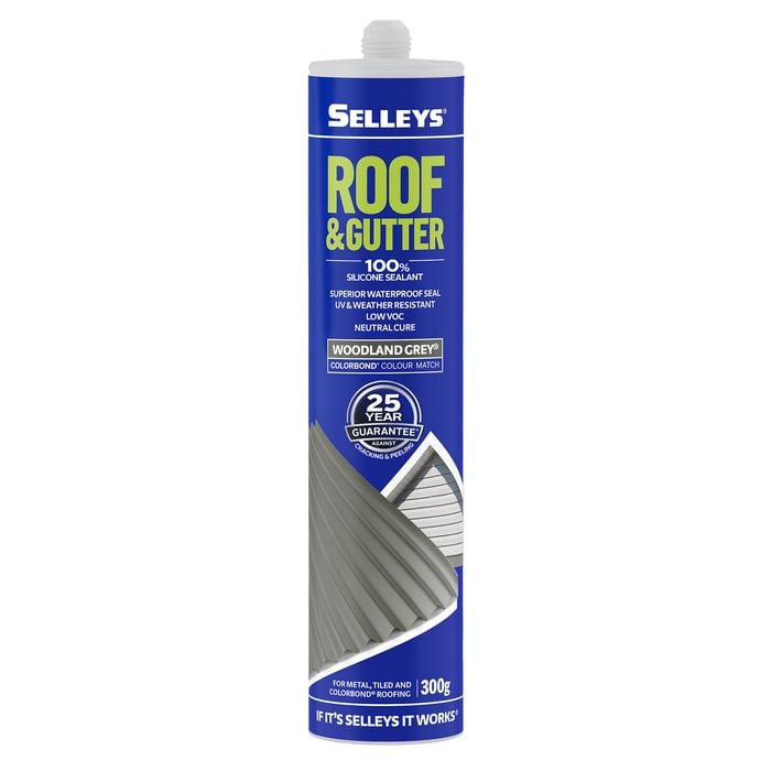 Selleys 300g Woodland Grey Roof And Gutter Silicone Waterproof Sealant