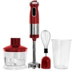 Healthy Choice 700W Electric Hand Stick Blender- Red