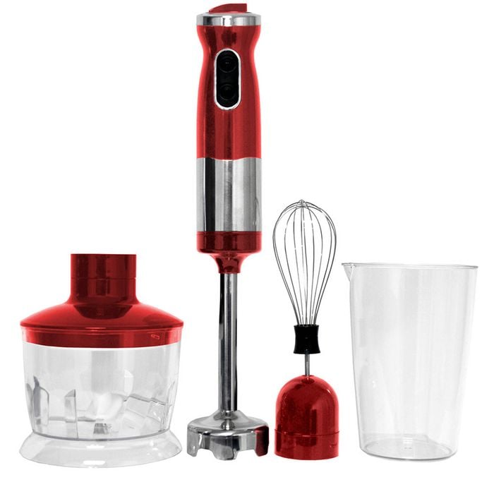 Healthy Choice 700W Electric Hand Stick Blender- Red