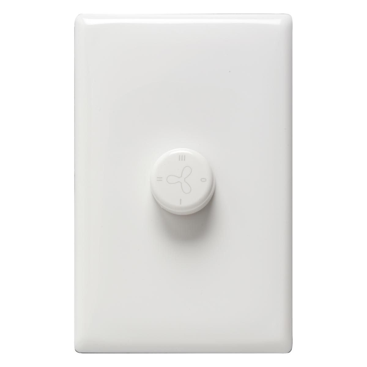 HPM LINEA 3 Speed Fan Controller - White - Bunnings Australia