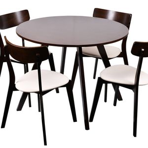 Hexa + Iora 5-Piece Dining Set - Wenge