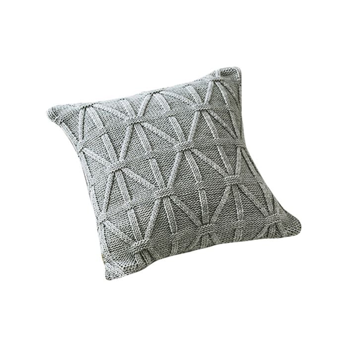 CottonMore Soft Acrylic Knitted Squared Cushion Cover 45x45cm