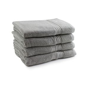 4pc Onkaparinga 69x140cm Flinders Bath Towel 600GSM Grey