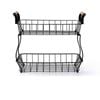 2 Tier Countertop Fruit Basket Kitchen Vegetable Bowl Stand Storage Holder Veggies Bread