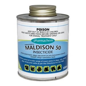 Pharmachem Maldison 50 Insecticide Concentrate For Horses Dogs & Cats 500ml