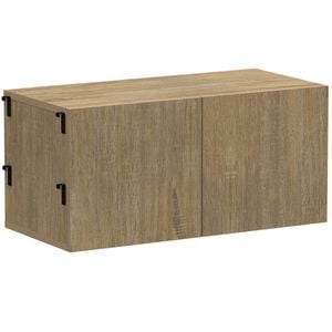 Flexi Storage Studio 760 x 360 x 360mm Oak Silhouette Small 2 Door Cabinet