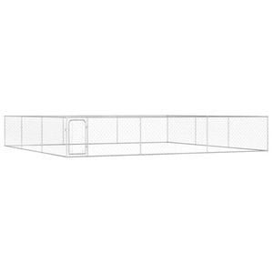 vidaXL Outdoor Dog Kennel Animal Pet Cage House Galvanised Steel Multi Sizes