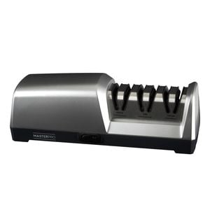 Masterpro 3 Stage Precision Electric Knife Sharpener Silver 27.5x9.7x8.8cm