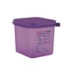 Araven Gastronorm Food Container Allergen Polypropylene Purple 1/6 2.6l