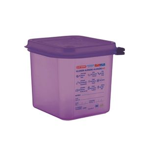 Araven Gastronorm Food Container Allergen Polypropylene Purple 1/6 2.6l