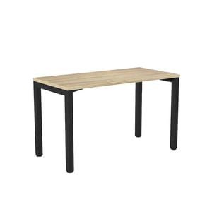 Olg Axis Single Black Frame New Oak Ravine Top Office Desk L1200mm X W600mm