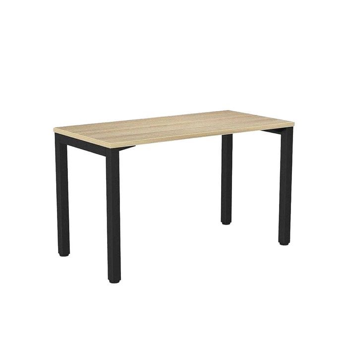 Olg Axis Single Black Frame New Oak Ravine Top Office Desk L1200mm X W600mm
