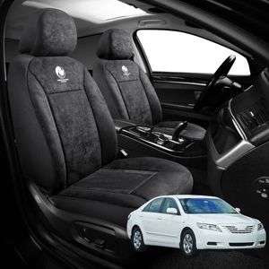 Australian Goose Edition Front Seat Covers for Toyota Camry 2006 - 2011 (XV40) - Suede, Universal Fit - Black