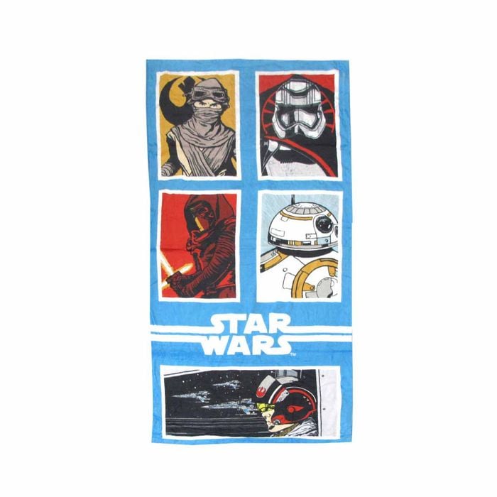 Teen Cool Theme Cotton Beach Towel 70 X 140 Cm Star Wars Galaxy Grid