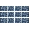 12PK LVD Placemat Navy Snowflake Decorative Tableware/Serveware