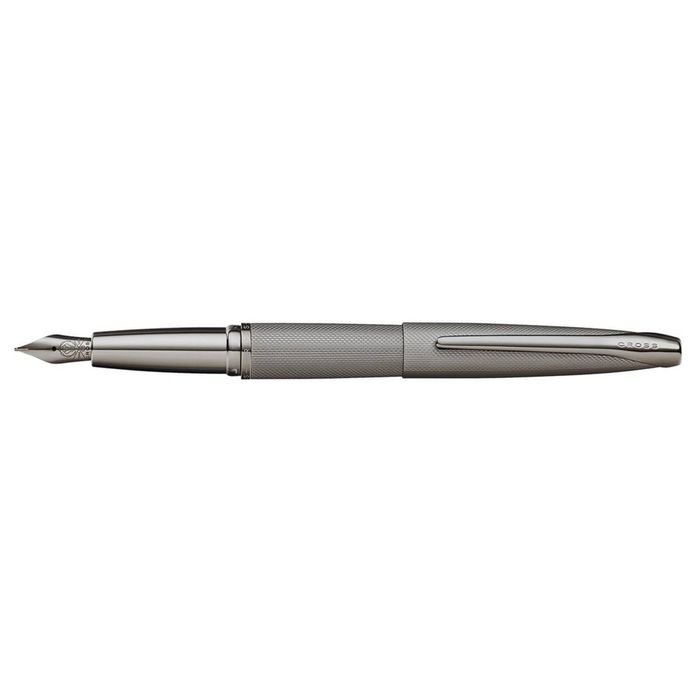Cross Atx Sandblast Fountain Pen Fine Nib Tip Writing Stationery Titanium Grey