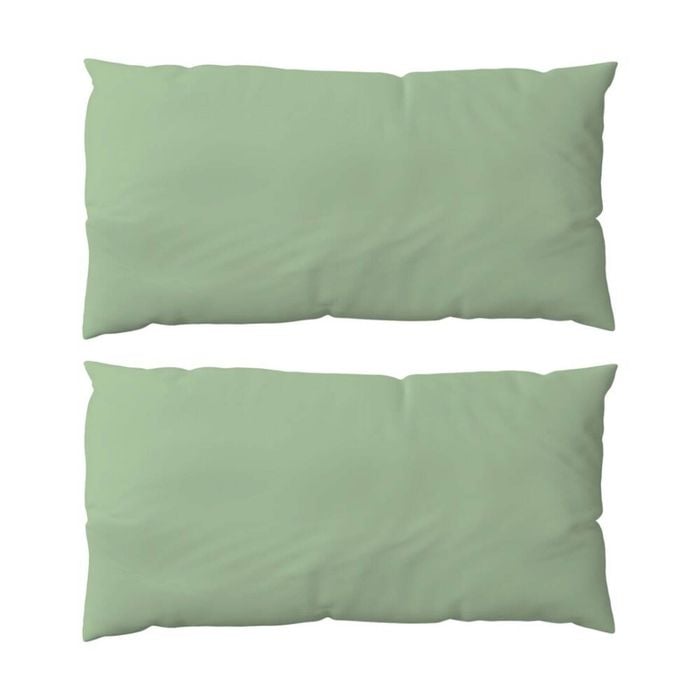 2PK The Lighthouse Washed Cotton King Pillowcase With Double Stitch Sage Green
