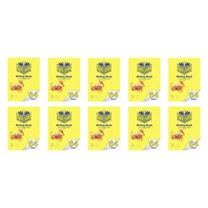 10x Spirax 160 Writing Book 33.5x24cm 64 Pages 24mm Dotted Thirds Yellow