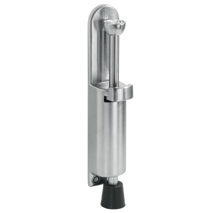 Delf Trade 30 x 165 x 30mm Satin Chrome Foot Operated Door Stop