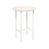 Rayell Marble Side Table Printed Moroccan Magic Blush Marble/White Legs 40x50cm
