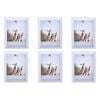 6PK Frankie & Me Window Wooden 6x8'' Picture Frame Home/Office Photo Decor White