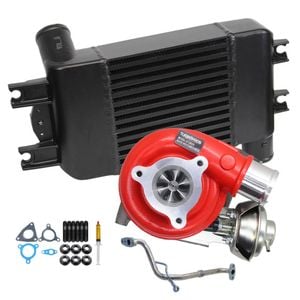 GEN1 High Flow Turbo+70mm Intercooler And Genuine Oil Feed Pipe For Nissan Patrol GU ZD30 3.0L Common Rail 2007-2016