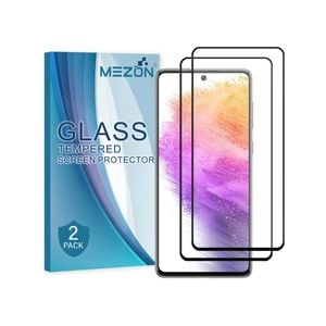 2 Pack MEZON Samsung Galaxy A73 5G Full Cover Tempered Glass Screen Protectors