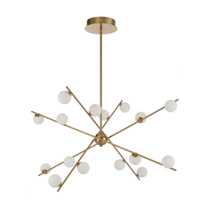 Telbix Captiva Contemporary Pendant Hanging Lamp Light Metal Glass Antique Gold Opal Matt Matte