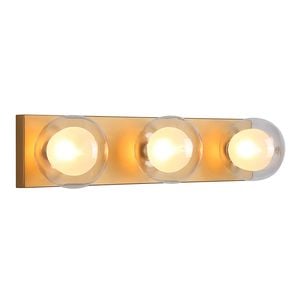 Vencha Hilton 3-Light Hollywood Wall Light - Gold