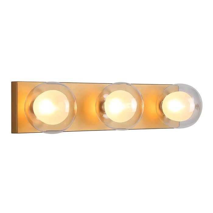 Vencha Hilton 3-Light Hollywood Wall Light - Gold