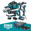 Makita 18V Brushless 6 Piece Combo Kit DLX6146TX1