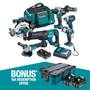 Makita 18V Brushless 6 Piece Combo Kit DLX6146TX1