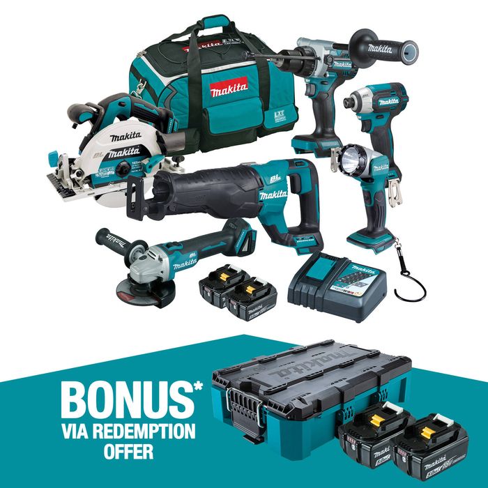 Makita 18V Brushless 6 Piece Combo Kit DLX6146TX1