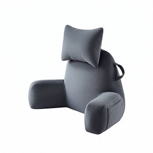 Giselle Bedding Reading Pillow with Arms Back Support Pillow Gray