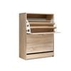Artiss Storage Shoe Rack Organiser 2 Drawers Oak