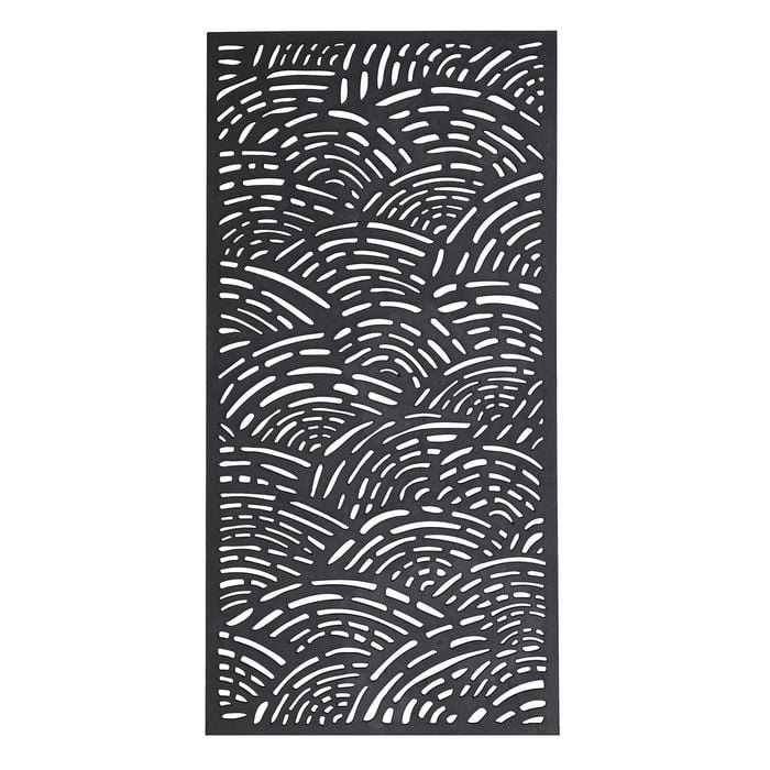 Jack Matrix 1800 x 900 x 6mm Charcoal Curves Screen Panel